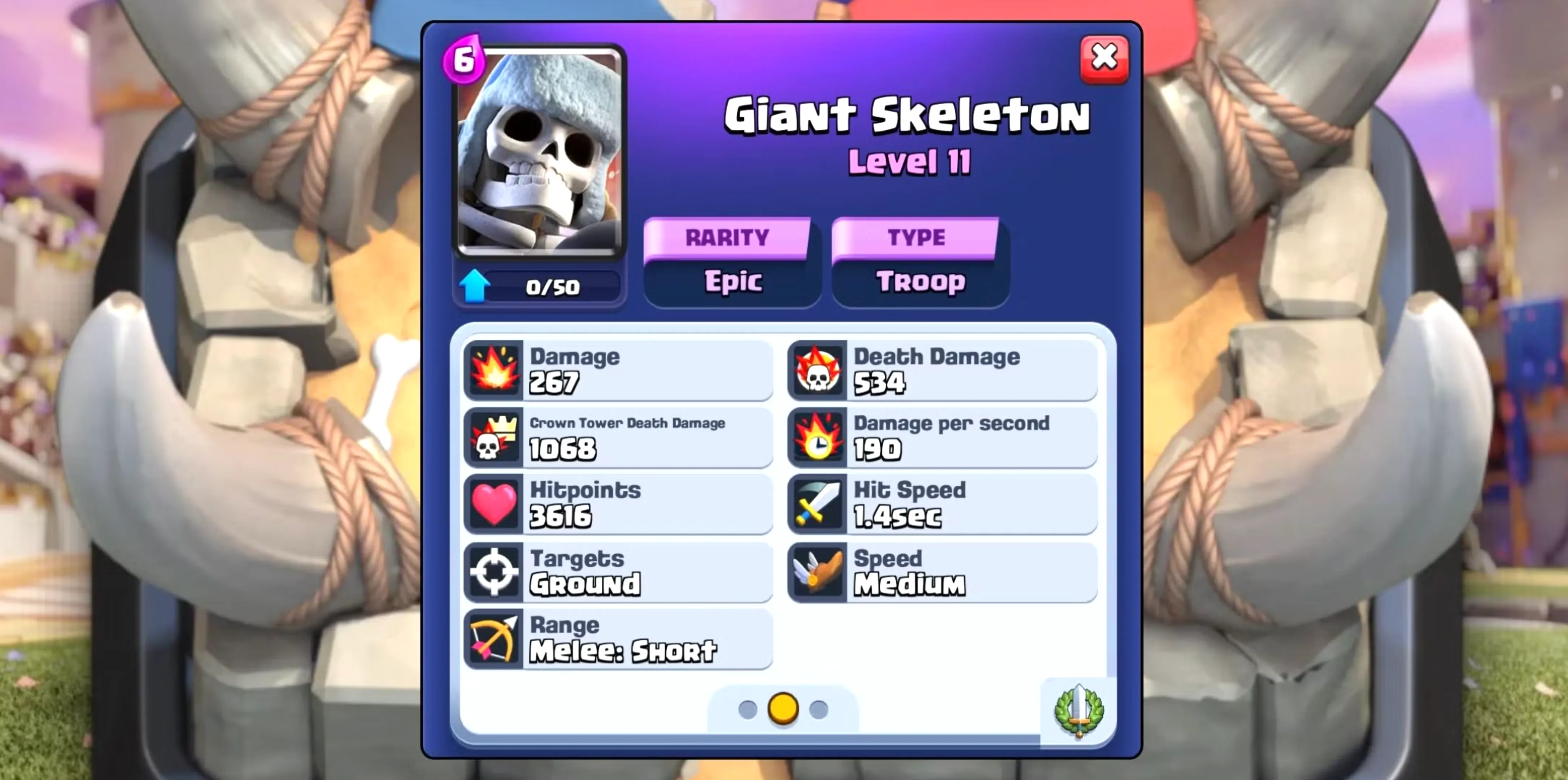 Giant Skeleton clash royale